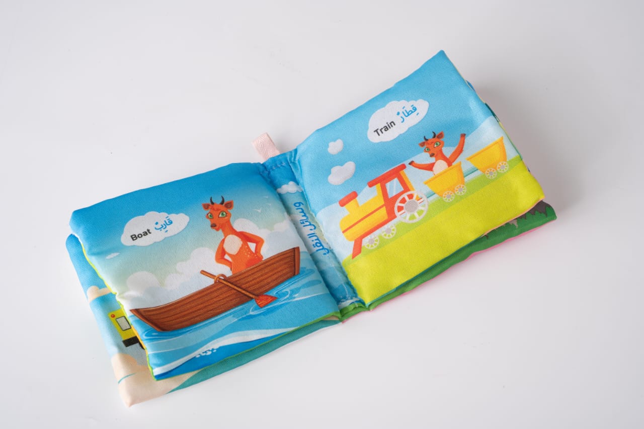 مجموعة كتب قماشية تعليمية ثنائية اللغة للأطفال 12 كتاب لتنمية الحواس والتعلم المبكر مجموعة كتب قماشية تعليمية ثنائية اللغة للأطفال 12 كتاب لتنمية الحواس والتعلم المبكر