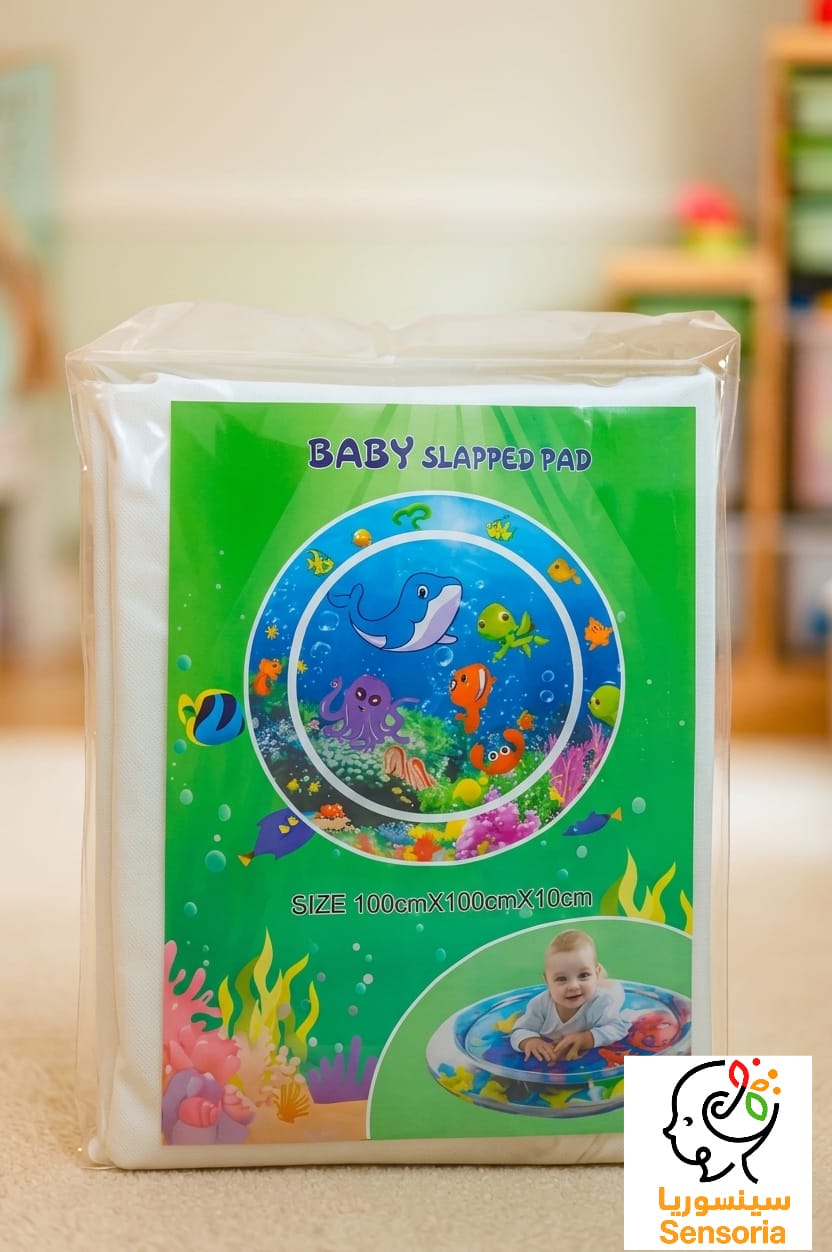 فرشة لعب مائية قابلة للنفخ للأطفال تصميم دولفين لتنمية المهارات الحركية والحواس (100×100 سم) فرشة لعب مائية قابلة للنفخ للأطفال تصميم دولفين لتنمية المهارات الحركية والحواس (100×100 سم)