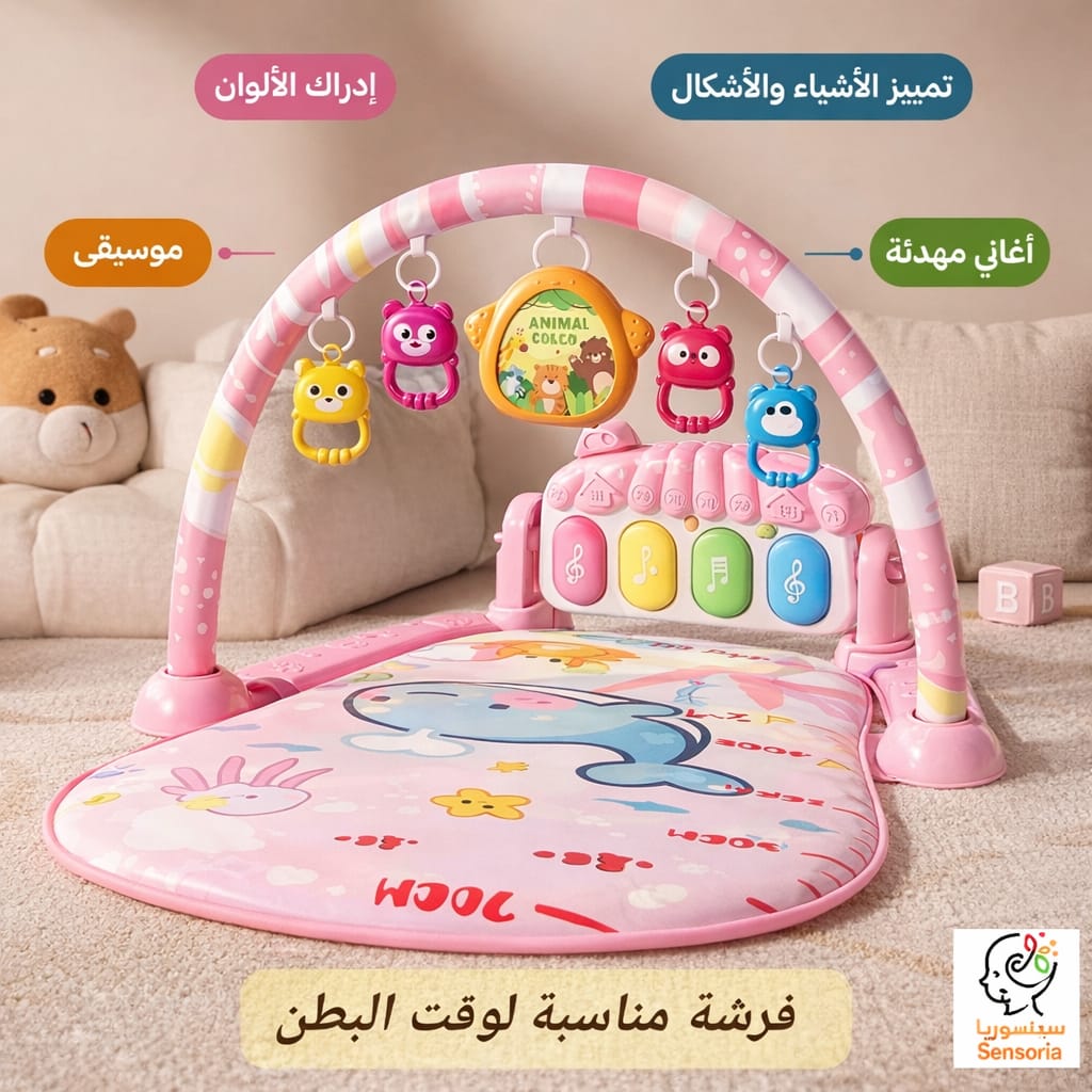 فرشة أطفال مع بيانو و مركز أنشطة وتعليم مبكر للرضّع، من الولادة حتى 36 شهرًا فرشة أطفال مع بيانو و مركز أنشطة وتعليم مبكر للرضّع، من الولادة حتى 36 شهرًا