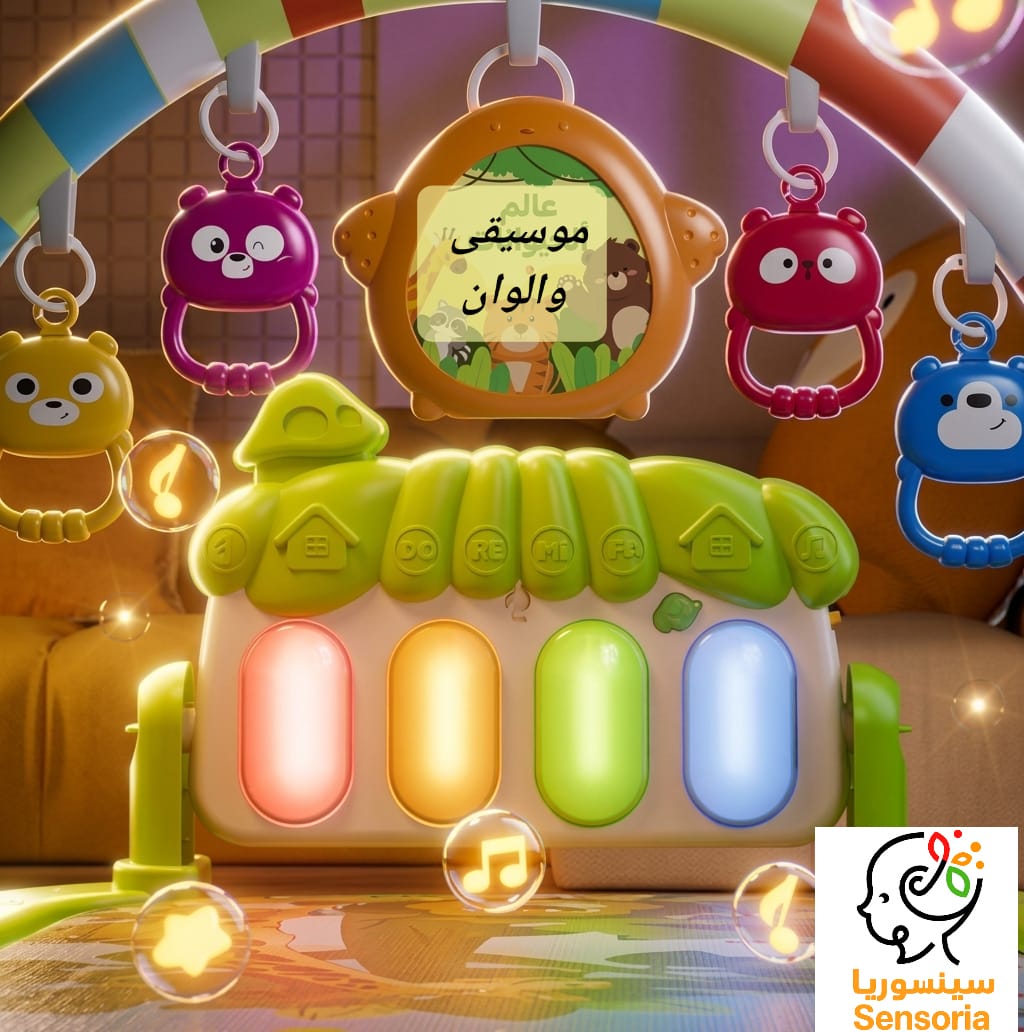 فرشة أطفال مع بيانو و مركز أنشطة وتعليم مبكر للرضّع، من الولادة حتى 36 شهرًا فرشة أطفال مع بيانو و مركز أنشطة وتعليم مبكر للرضّع، من الولادة حتى 36 شهرًا