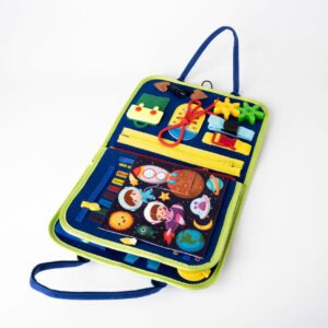 كتاب الأنشطة المونتيسوري 27 في 1، حقيبة حسية تعليمية للأطفال من عمر 1 6 سنوات لتعلم الحروف والأشكال والطقس والوقت والاستقلالية