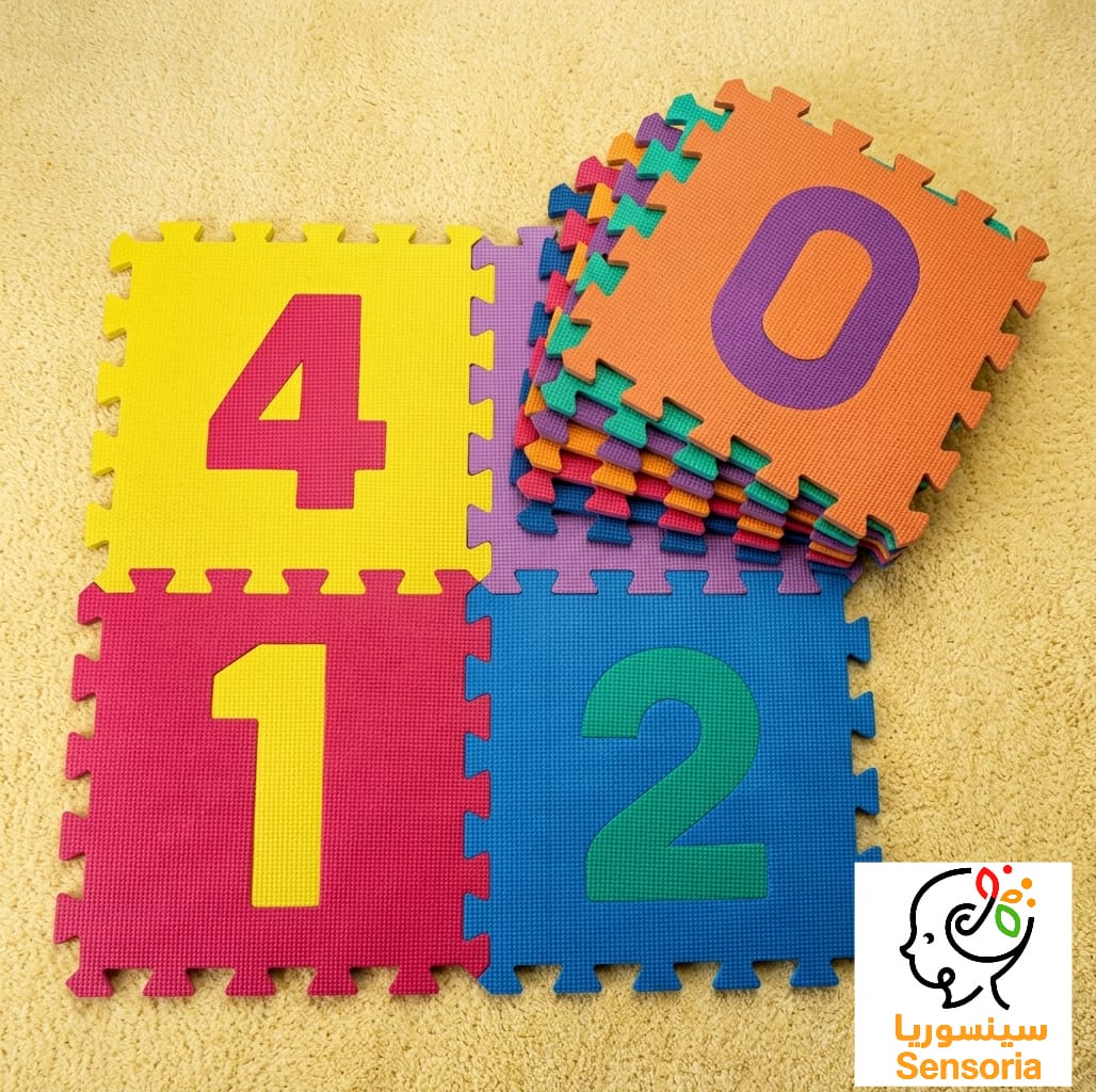 سجادة أحجية الأرقام 10 قطع فوم حجم متوسط 30×30 سم لكل قطعة سجادة تعليمية ممتعة للأطفال. سجادة أحجية الأرقام 10 قطع فوم حجم متوسط 30×30 سم لكل قطعة سجادة تعليمية ممتعة للأطفال.