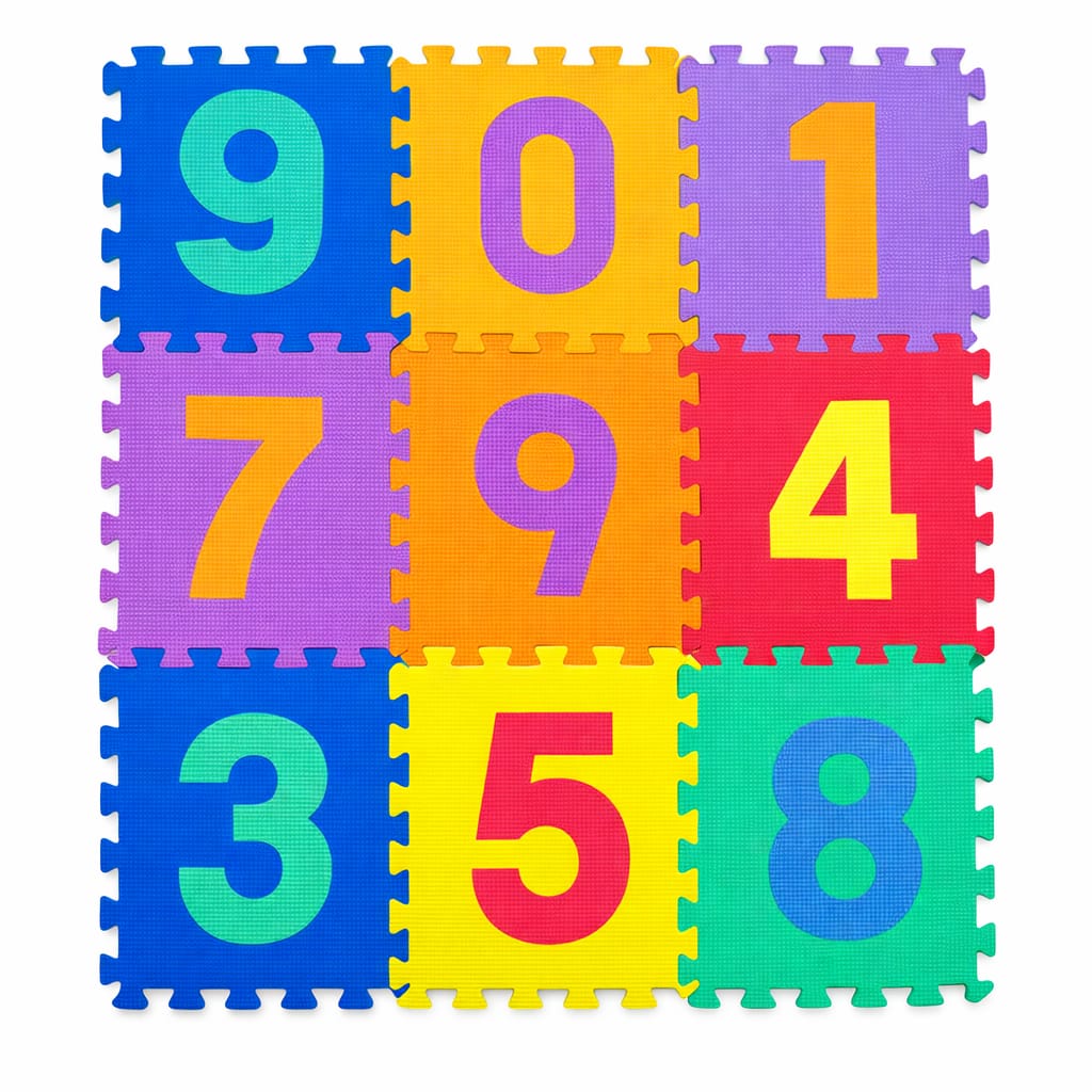 سجادة أحجية الأرقام 10 قطع فوم حجم متوسط 30×30 سم لكل قطعة سجادة تعليمية ممتعة للأطفال. سجادة أحجية الأرقام 10 قطع فوم حجم متوسط 30×30 سم لكل قطعة سجادة تعليمية ممتعة للأطفال.