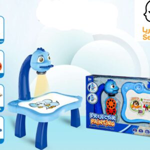 طاولة عرض الرسم للأطفال – جهاز تتبع وتلوين تعليمي مع بروجيكتر وأقراص عرض