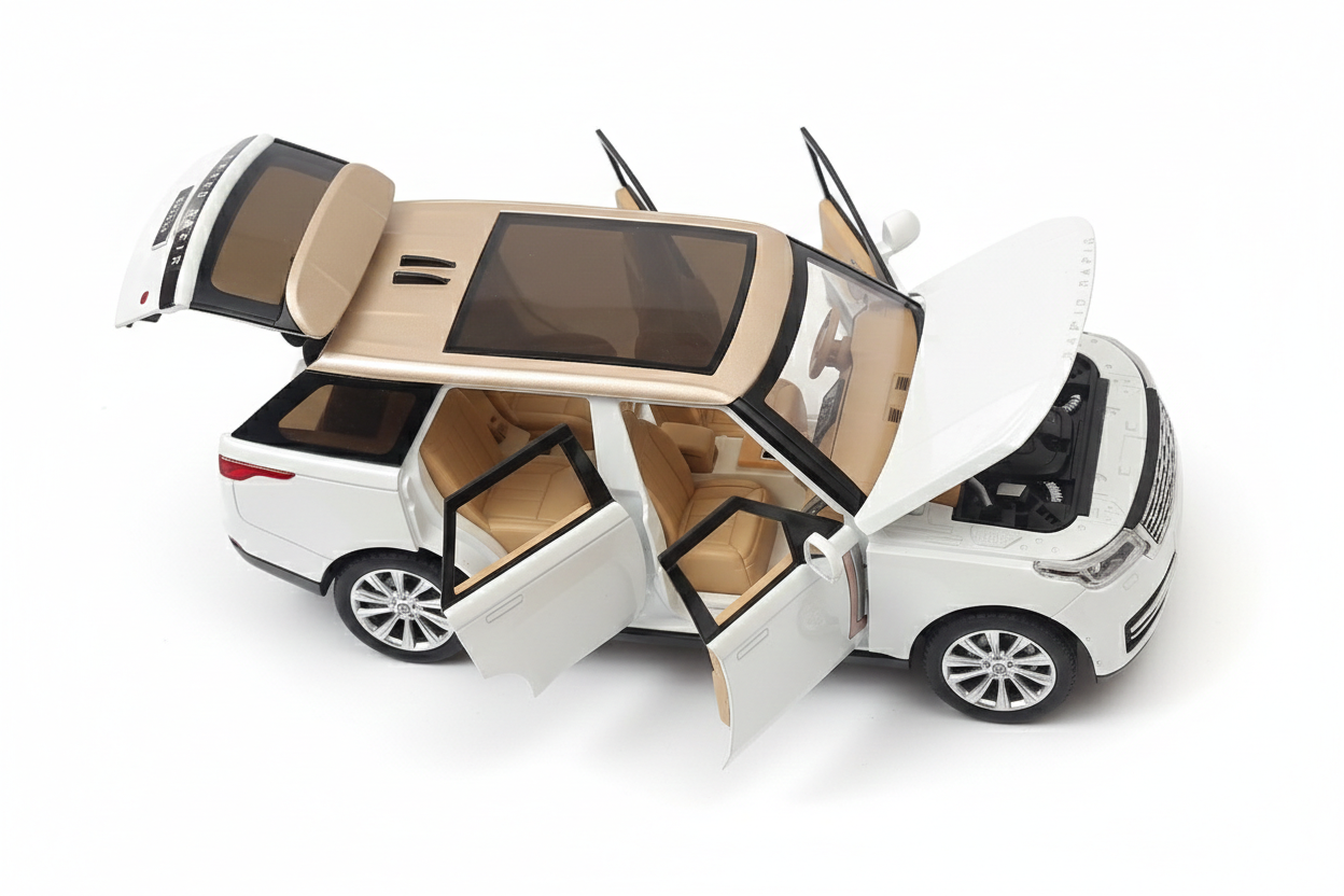 رانج روفر Range Rover معدنية ديكاست 1:24 للأطفال – لعبة بصوت وإضاءة ومجسم عرض واقعي من سينسوريا - الصورة 7