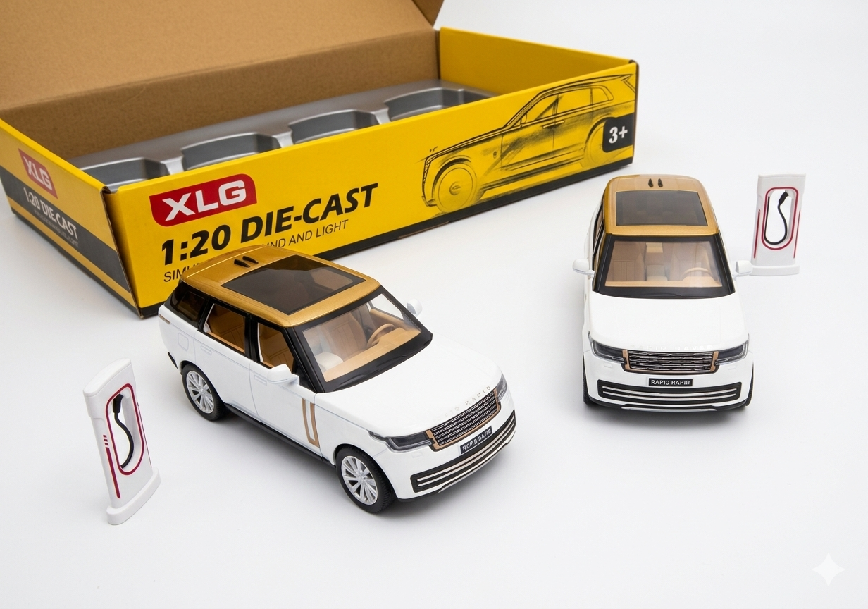 رانج روفر Range Rover معدنية ديكاست 1:24 للأطفال – لعبة بصوت وإضاءة ومجسم عرض واقعي من سينسوريا - الصورة 2