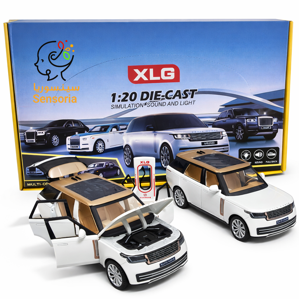 رانج روفر Range Rover معدنية ديكاست 1:24 للأطفال – لعبة بصوت وإضاءة ومجسم عرض واقعي من سينسوريا - الصورة 4
