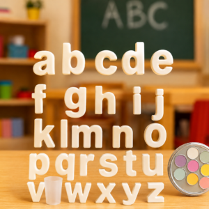 سينسوريا، أحرف إنجليزية صغيرة للتلوين , مجموعة تعليمية حسية لتعلّم الحروف الإنجليزية
