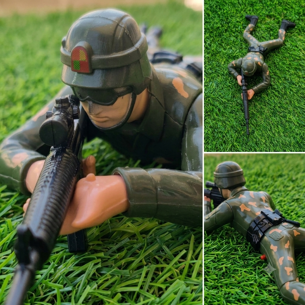 سينسوريا - مجسم جندي المشاة القتالي الواقعي للعب التخيلي والاستراتيجي مع مؤثرات صوتية، ضوئية، وحركة تفاعلية! - الصورة 3
