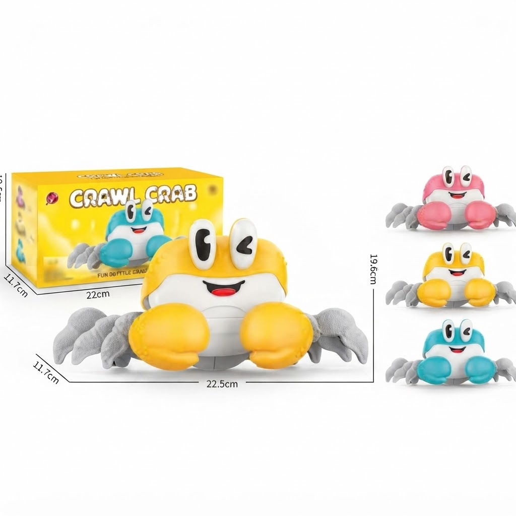 سينسوريا - لعبة السلطعون المتحرك ( Light-Up Crawling Crab Toy)