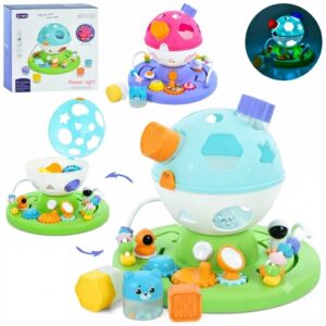 كوكب الطفل الموسيقي المضيء التعليمي من سينسوريا - لعبة فرز الأشكال الحسية (للرضع)